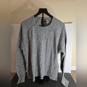 Lucky Brand Shirt Mens XXL Gray Lived In Thermal Waffle Knit Long Sleeve Adult